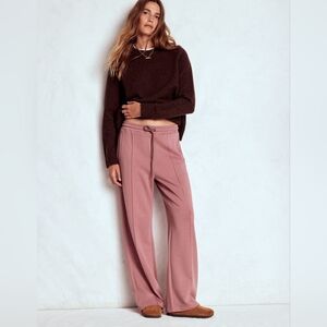 NWT Boden Wide Leg Joggers Size 10 In Blushing Rose